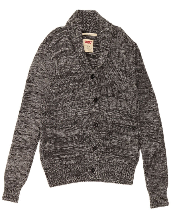 Levi's muški uski kardigan pulover od male sive mrlje od viskoze