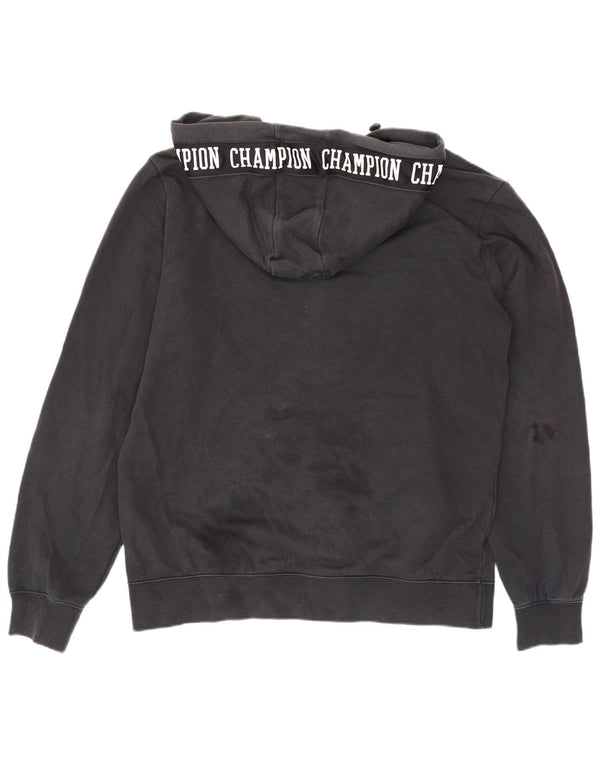 Champion muški pulover s kapuljačom s grafičkim zatvaračem 2XL tamnoplavi pamuk