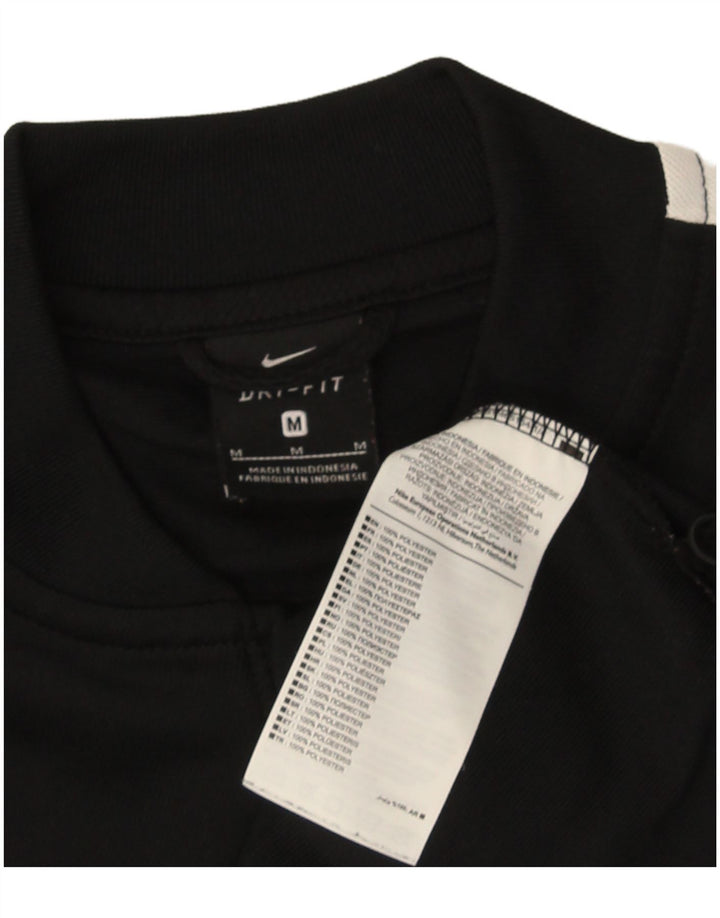 Nike Dri Fit gornja jakna za trenirku srednje crne boje od poliestera