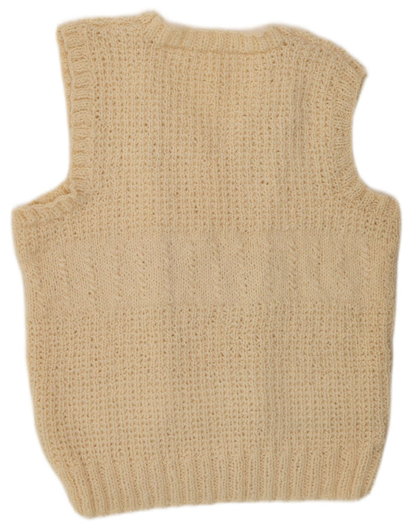 Vintage ženski prsluk bez rukava UK 18 XL sivo bijeli