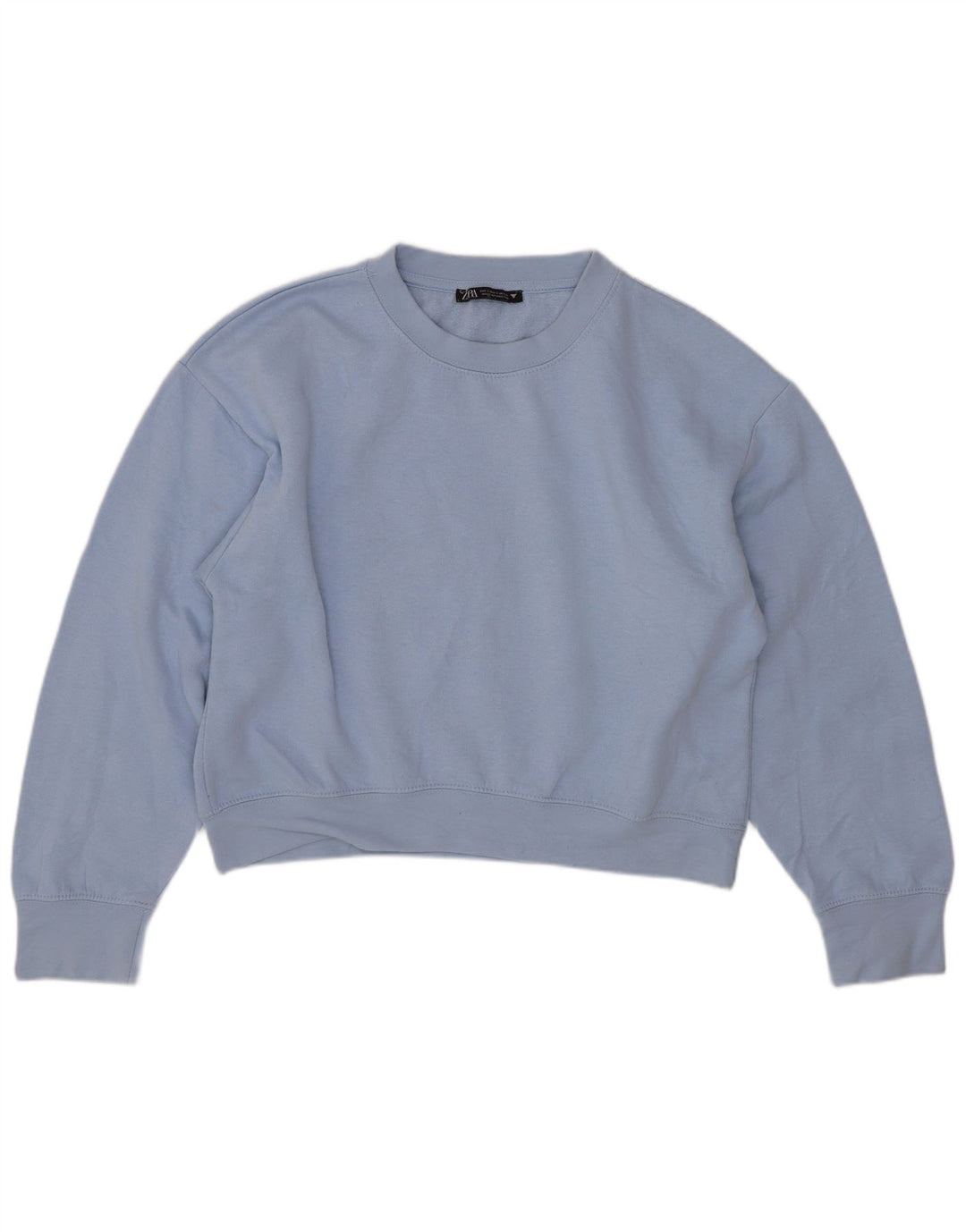 Zara ženski kratki džemper prekomjerne majice UK 10 Small Blue