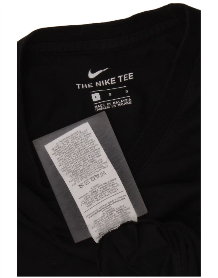 NIKE Muška majica kratkih rukava Velika crna pamučna majica