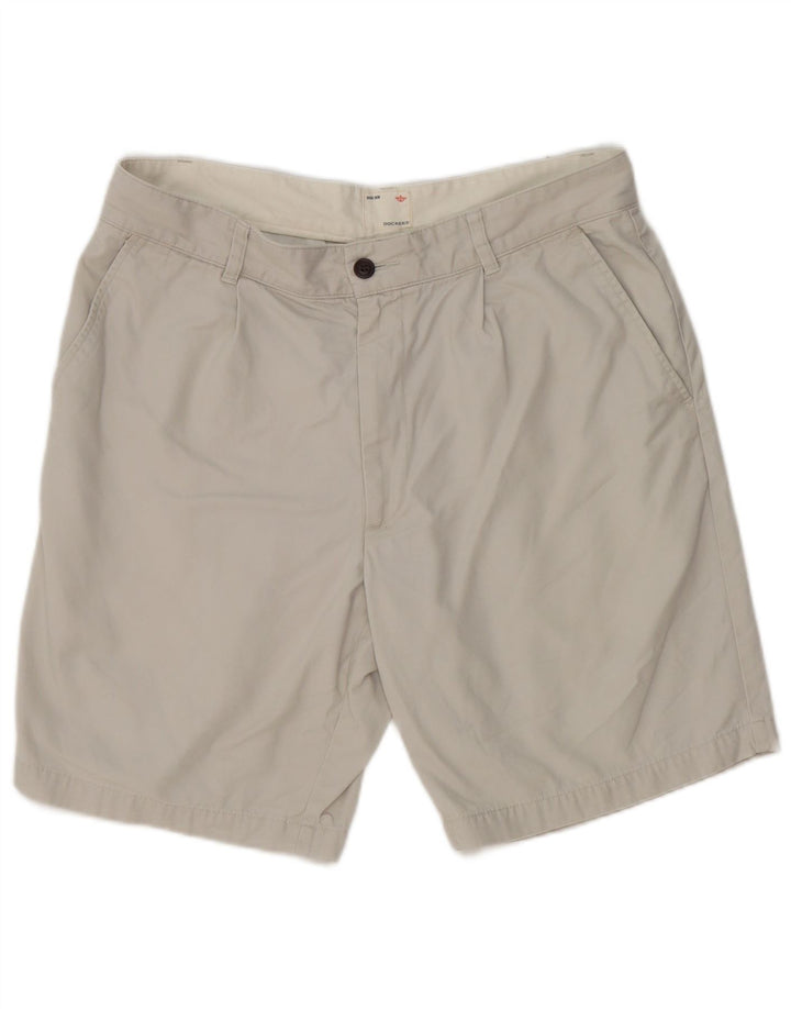 Dockers muške kaki chino kratke hlače W34 veliki sivi pamuk