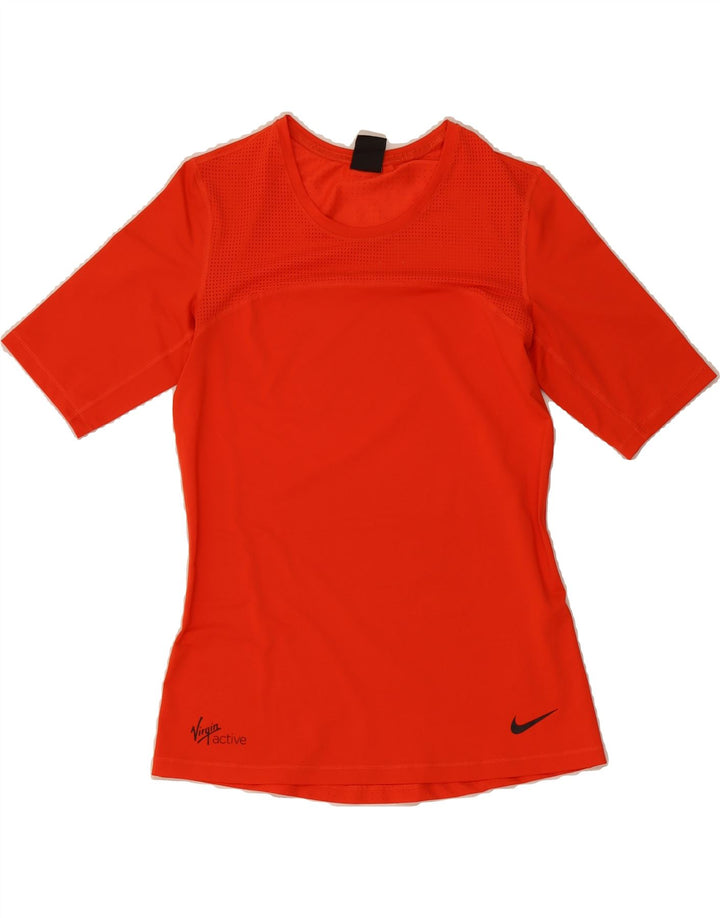 NIKE Womens T-Shirt Top UK 14 Large Red Vintage Nike and Second-Hand Nike from Messina Hembry 