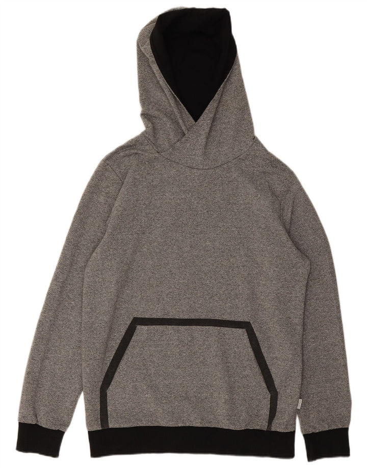 Jack & Jones muška majica s kapuljačom srednje sive boje od poliestera