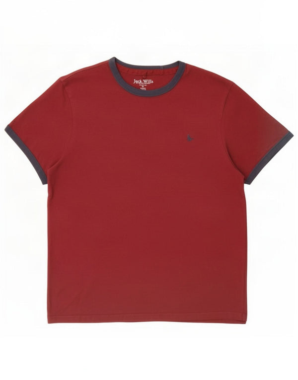 Jack Wills, muška majica kratkih rukava klasičnog kroja, XL, kestenjasti pamuk