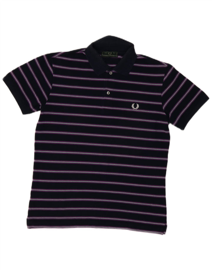 FRED PERRY Muška polo majica velika tamnoplava prugasta majica