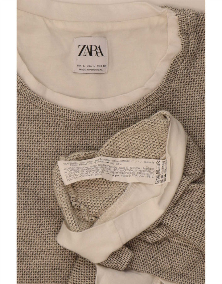 Zara muška majica kratkih rukava, veliki sivi pamuk