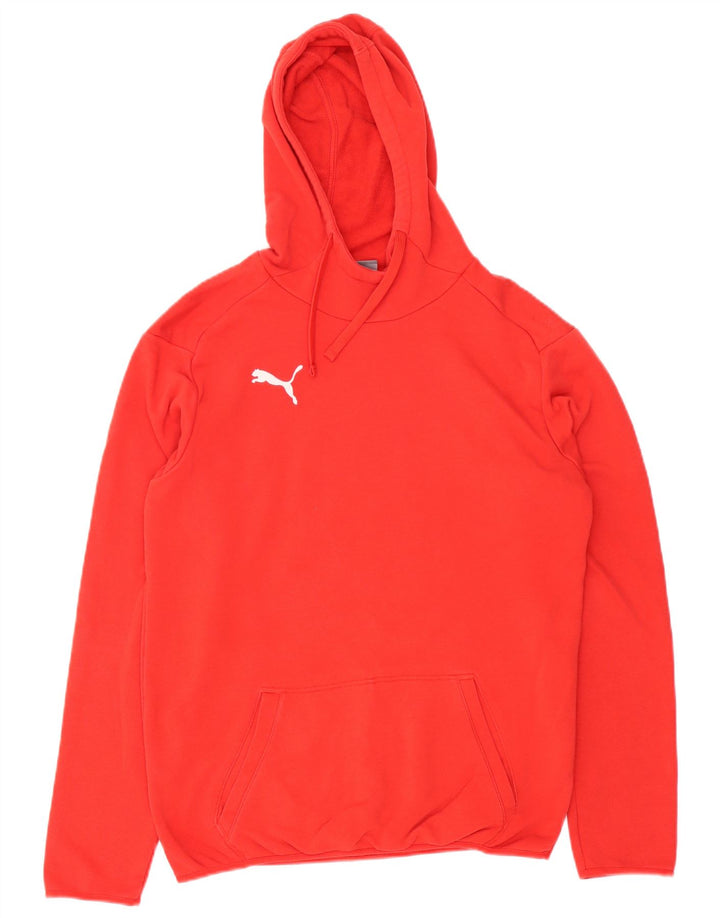 PUMA Muška majica s kapuljačom Mala crvena pamučna