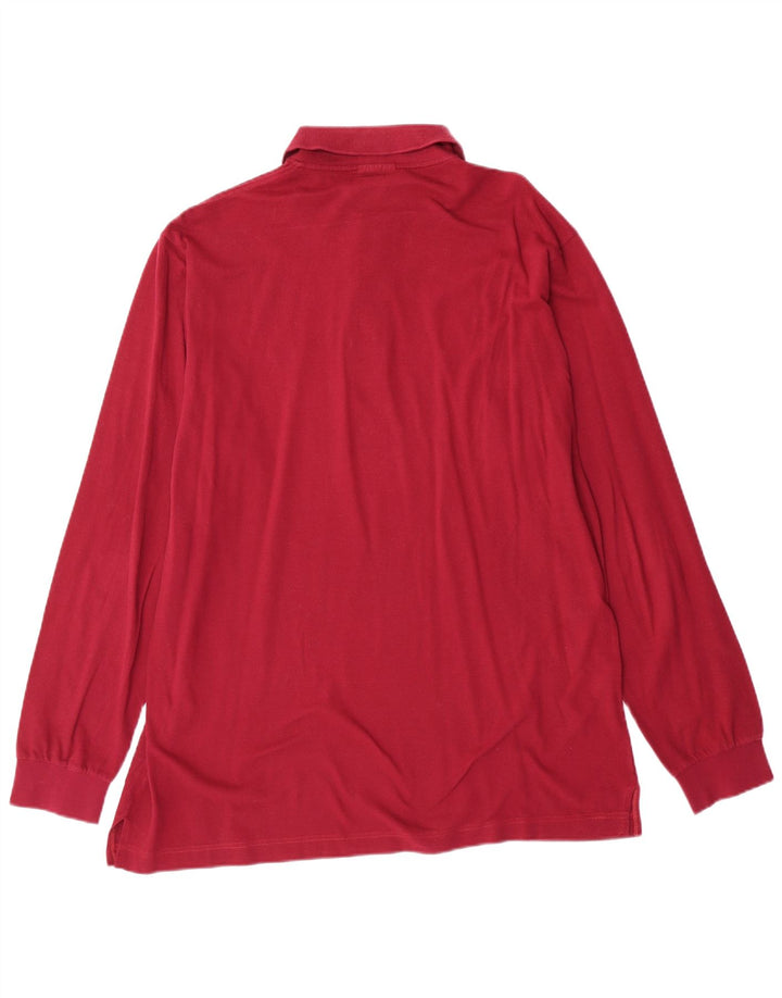 SERGIO TACCHINI Muška polo majica dugih rukava Srednje kestenjasti pamuk