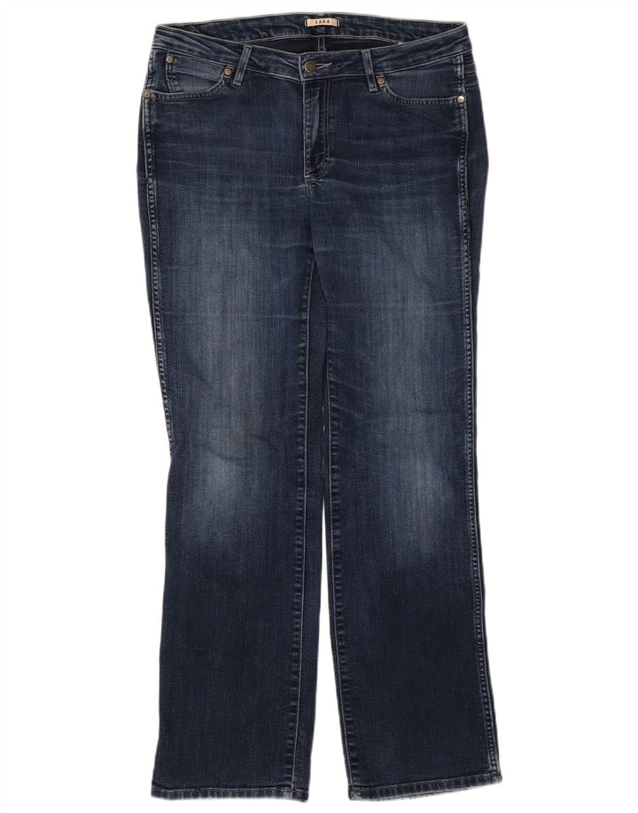 Wrangler ženske ravne traperice Sara W32 L32 plavi pamuk