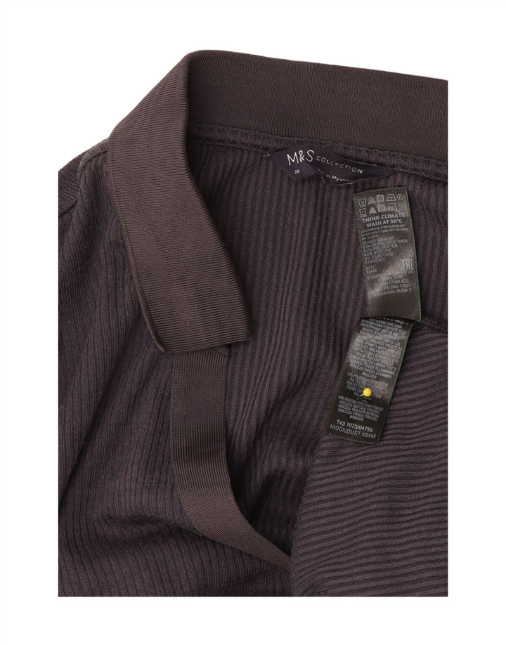 Marks & Spencer ženska polo majica dugih rukava UK 20 2XL sivi poliester