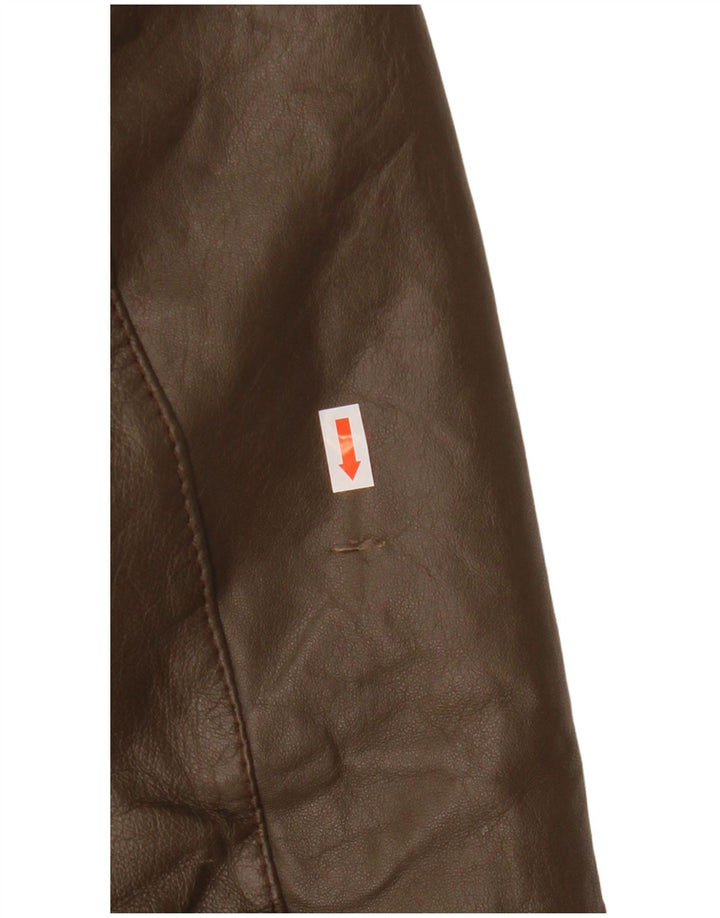 VINTAGE muška kožna jakna UK 38 Srednje smeđa koža