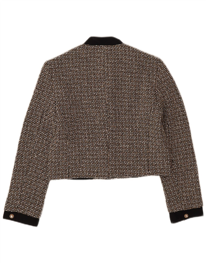 Zara ženski kratki sako sa 3 gumba UK 10 mali raznobojni karirani