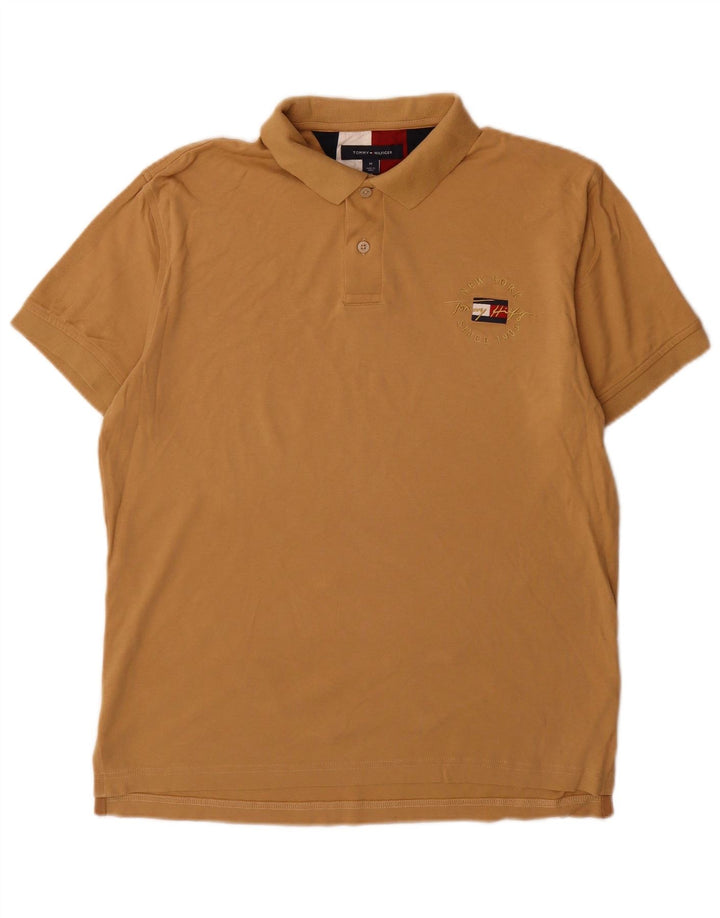 Tommy Hilfiger muška polo majica standardnog kroja, srednje smeđi pamuk
