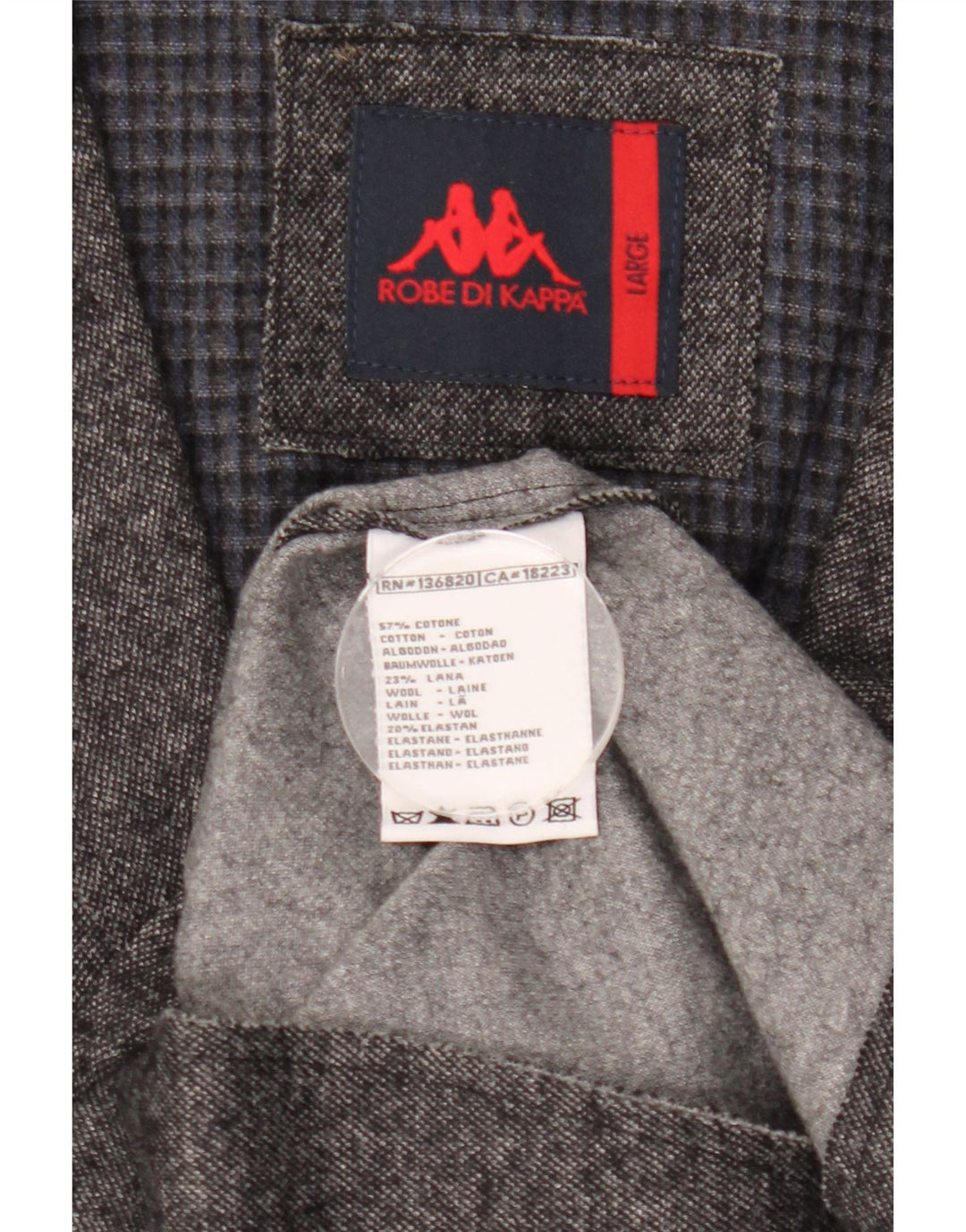 Kappa muška jakna sa 3 gumba UK 40 Large Grey Pamuk
