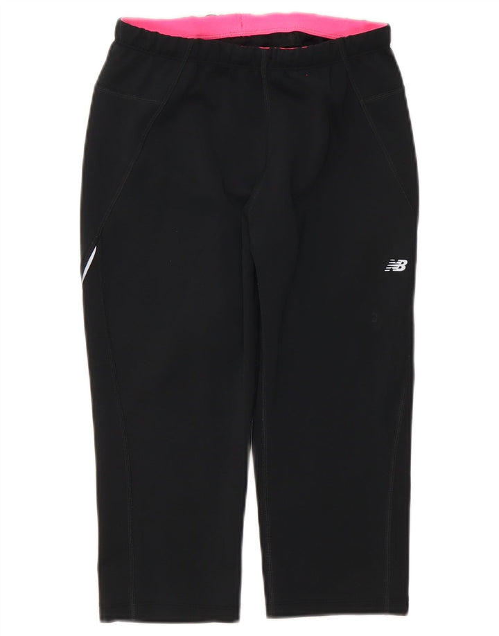 New Balance Ženske Capri Trenirke Hlače UK 12 Srednji crni poliester