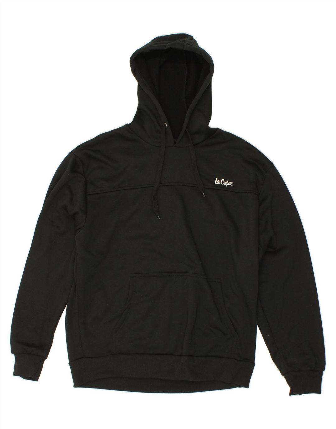 LEE Womens Hoodie Jumper UK 16 Large Black Polyester Vintage Lee and Second-Hand Lee from Messina Hembry 