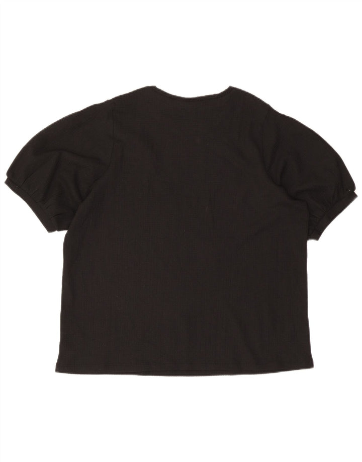 Marks & Spencer gornji dio ženske bluze UK 18 XL crni poliester