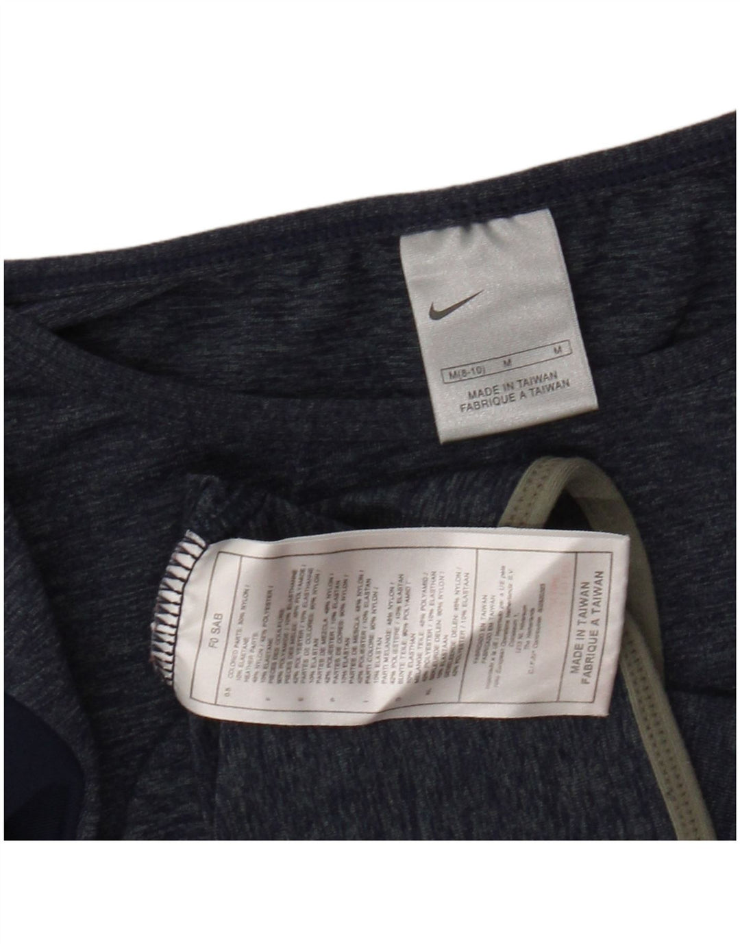 Nike majica za djevojčice s 3/4 rukavima 10-11 godina srednje tamnoplave najlonske boje