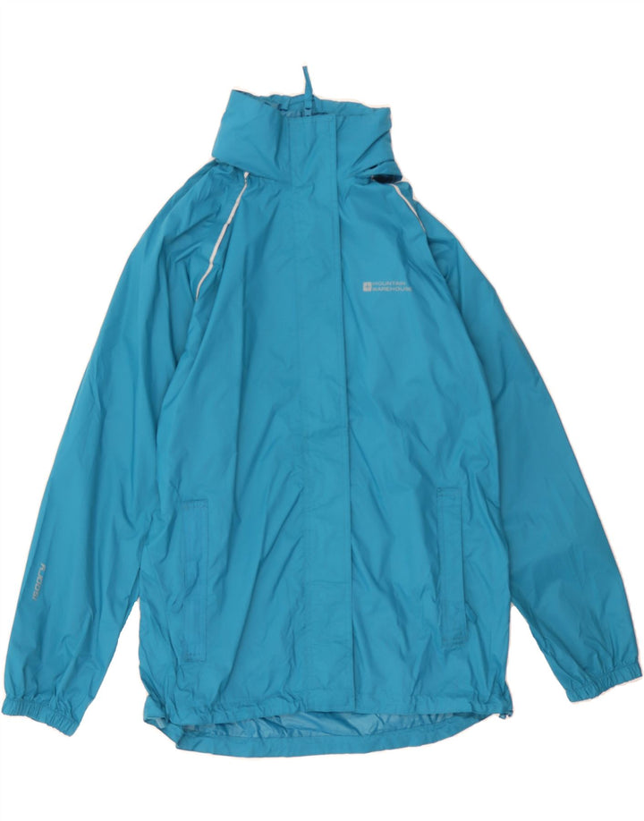 MOUNTAIN WAREHOUSE Womens Oversized Rain Jacket UK 10 Small  Blue Sports Vintage Mountain Warehouse and Second-Hand Mountain Warehouse from Messina Hembry 