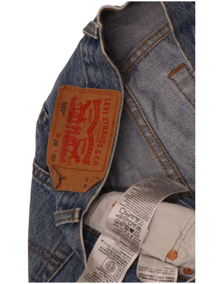 Levi's muške 501 ravne traperice W28 L30 plavi pamuk