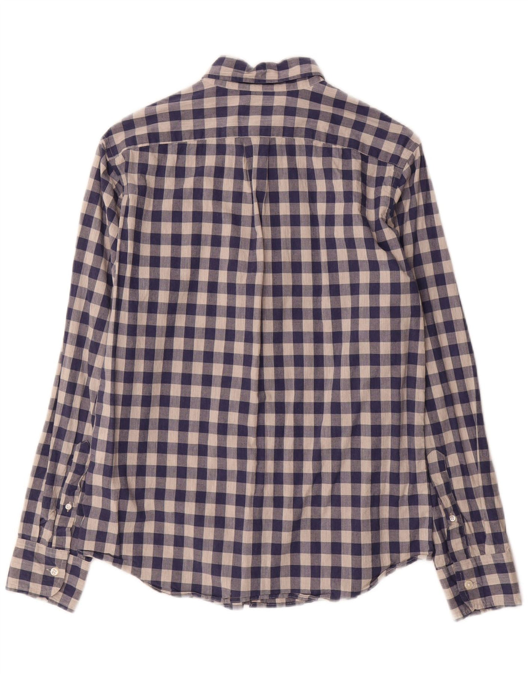 J. CREW Muška tanka košulja Mala tamnoplava gingham pamuk
