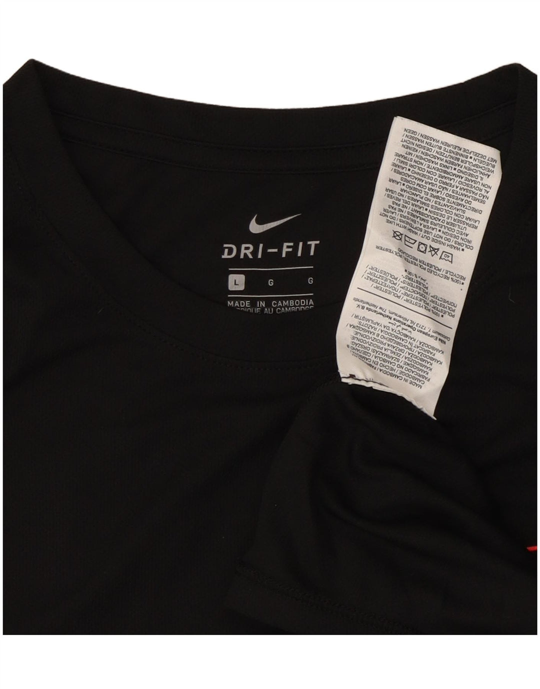 NIKE muška Dri Fit majica kratkih rukava velika crna poliester