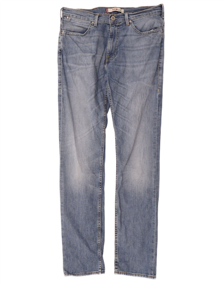 LEVI'S Muške 519 uske traperice W34 L34 Plavi pamuk