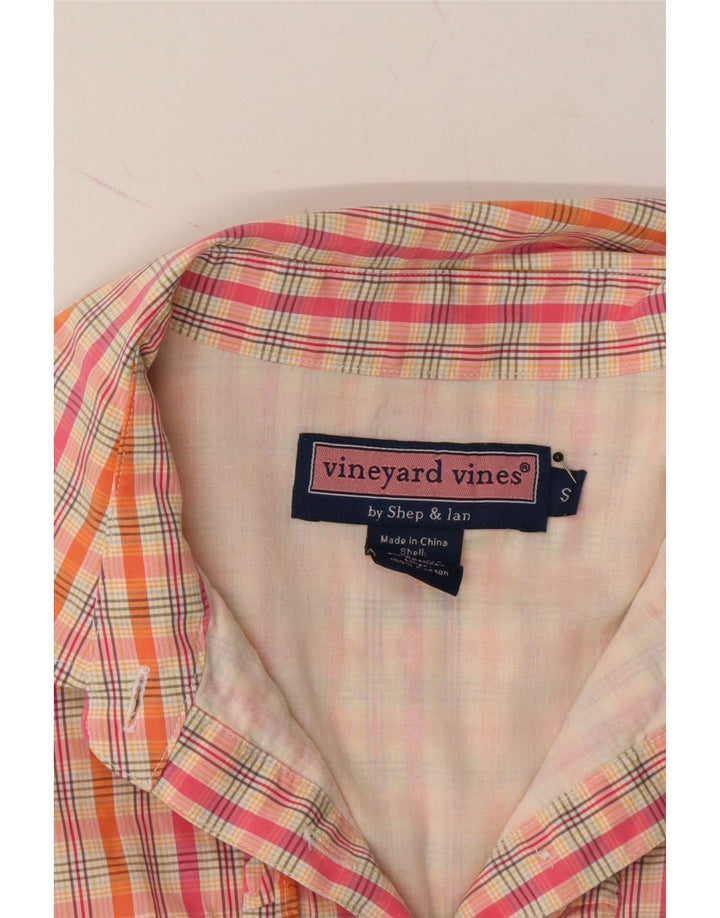 VINEYARD VINES Womens Ruffle Front Shirt Dress UK 10 Small Multicoloured Vintage Vineyard Vines and Second-Hand Vineyard Vines from Messina Hembry 