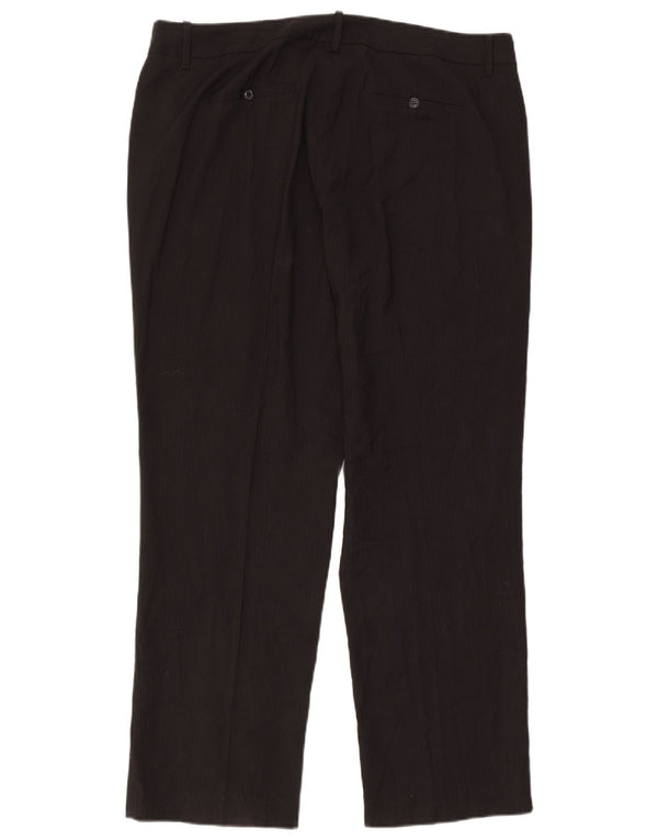 Marks & Spencer ženske ravne ležerne hlače UK 18 XL W40 L31 crne