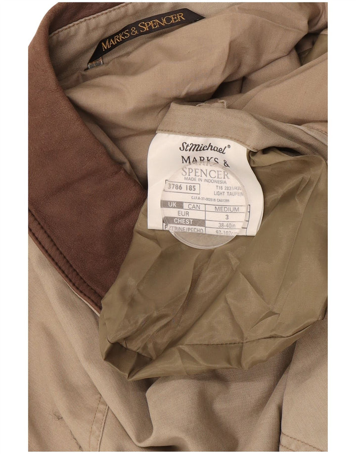 Marks & Spencer muška pomoćna jakna UK 38 srednje bež pamuk
