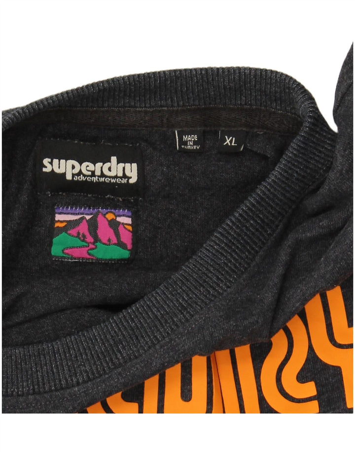 SUPERDRY muška majica s grafičkim motivima XL siva