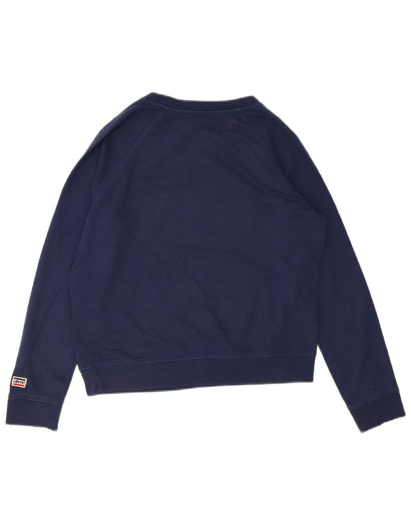 Levi's Ženski džemper s grafičkim motivima UK 14 Srednji tamnoplavi pamuk