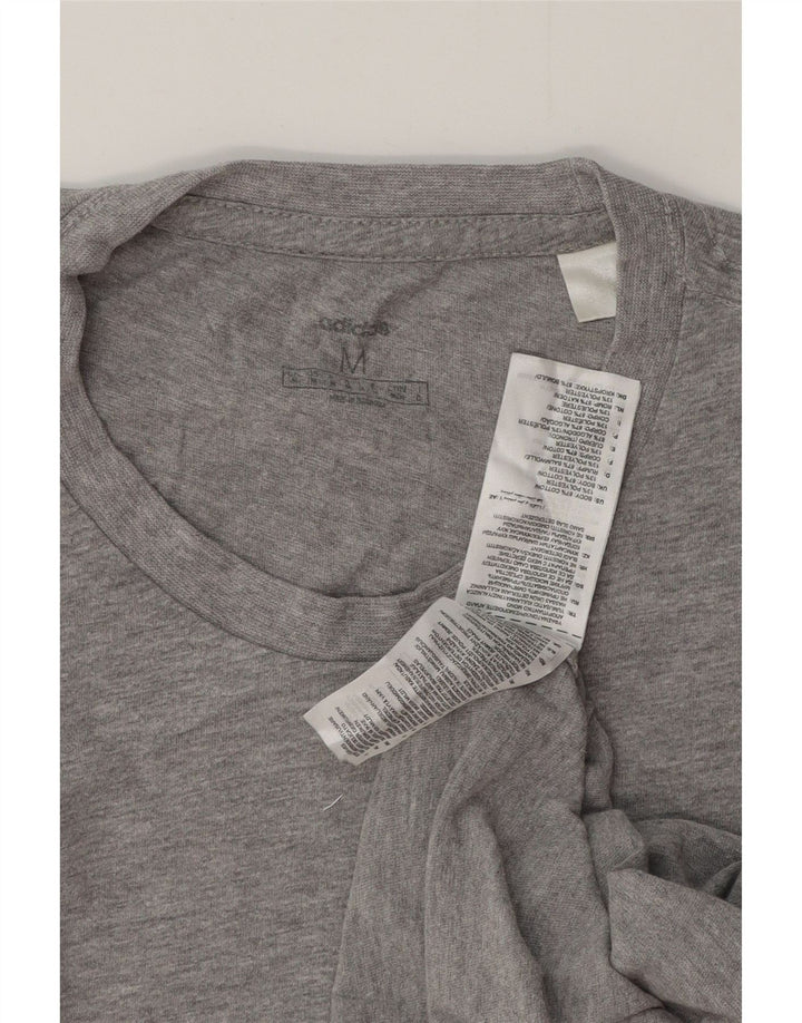 ADIDAS muška majica kratkih rukava srednje sivi flekasti pamuk