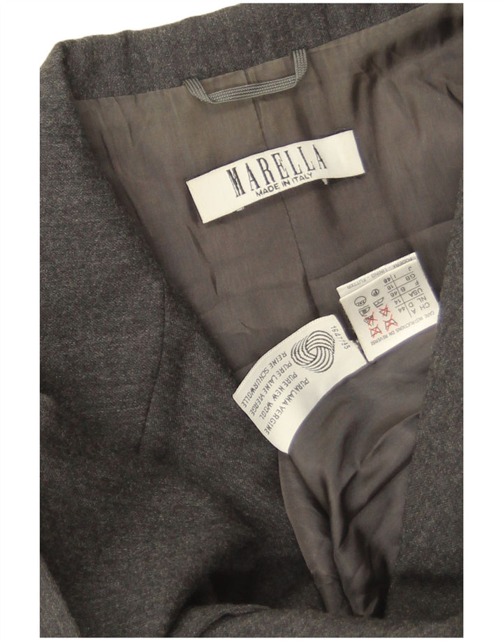 Ženska jakna s 3 gumba Marella UK 18 XL siva nova vuna