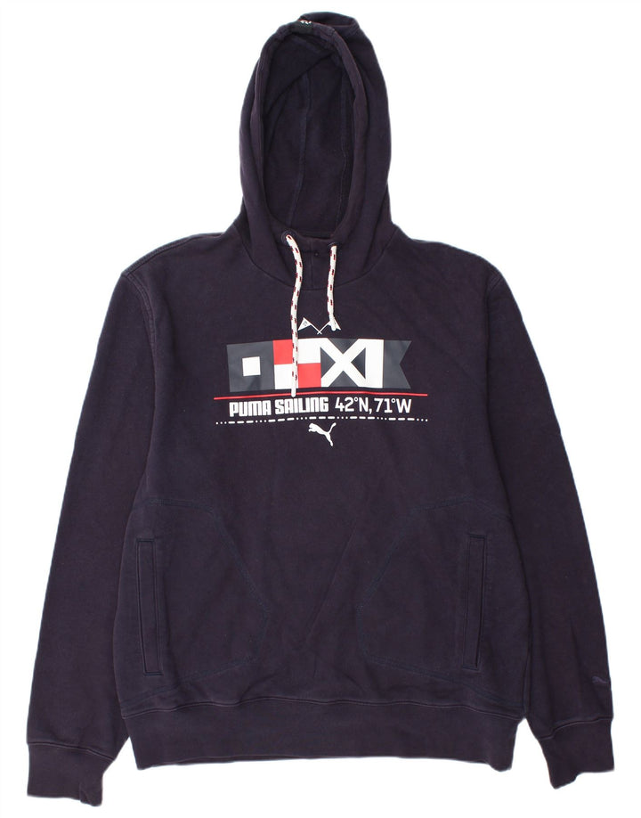 PUMA muška majica s kapuljačom XL ljubičasta