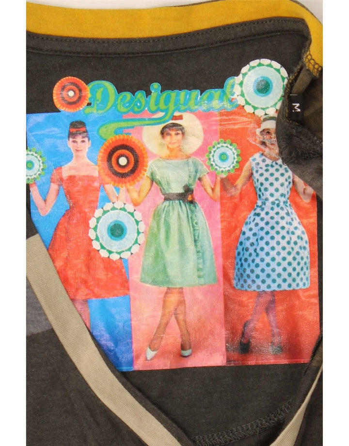 Desigual ženska majica dugih rukava s grafikama UK 14 srednje raznobojna