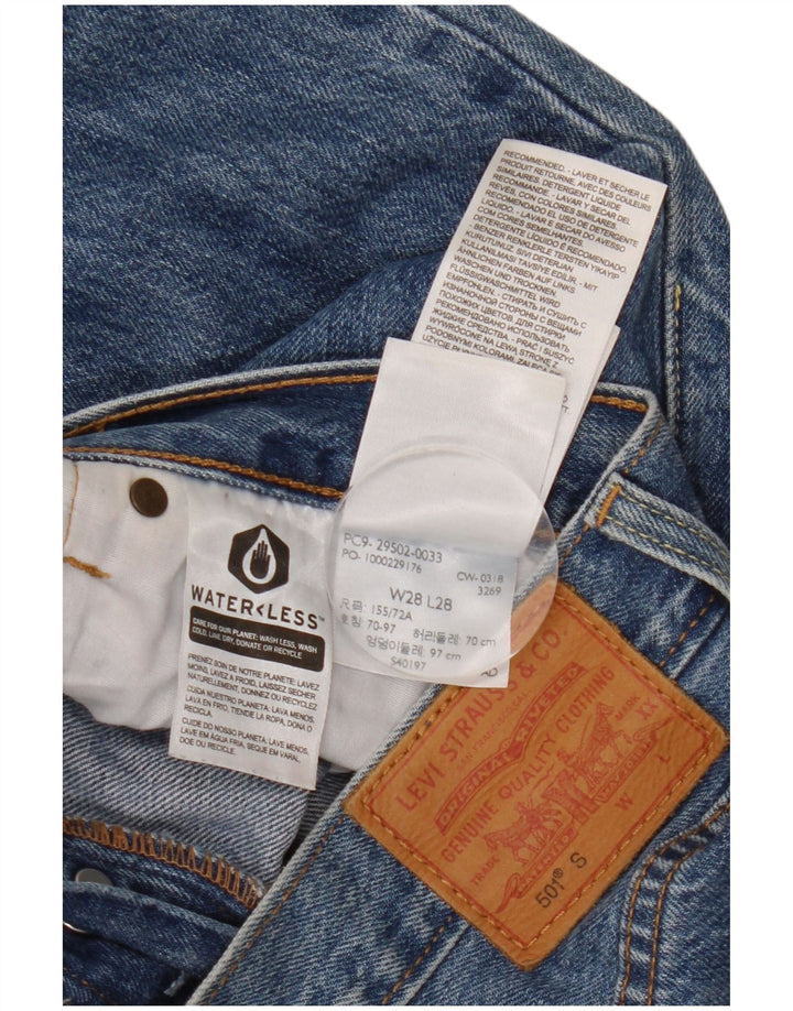 Levi's muške 501 ravne traperice W28 L28 plavi pamuk