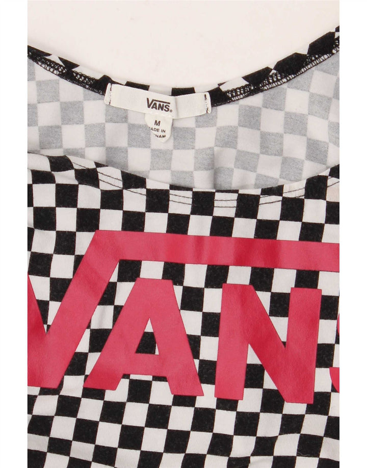 Vans ženski grafički bodi UK 12 srednji crni geometrijski