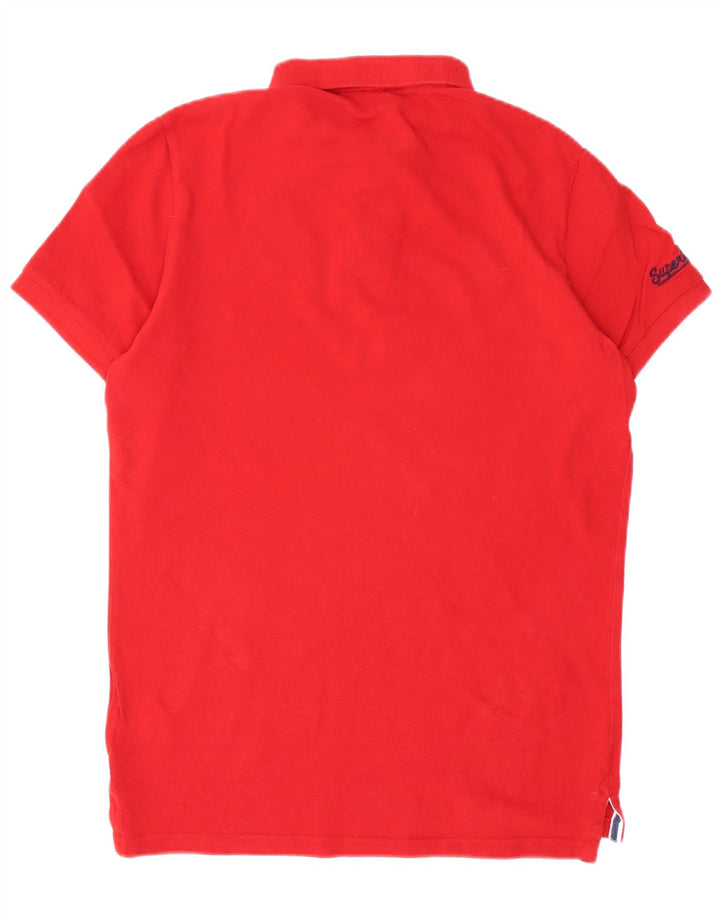 Superdry muška grafička polo majica velika crvena pamuk