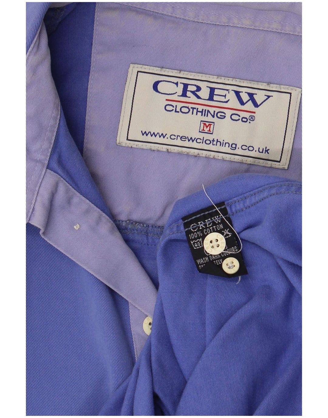 Crew Clothing Muška pulover košulja Srednje plavi pamuk