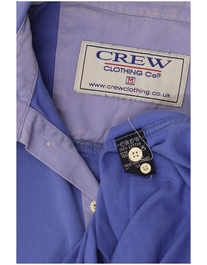 Crew Clothing Muška pulover košulja Srednje plavi pamuk