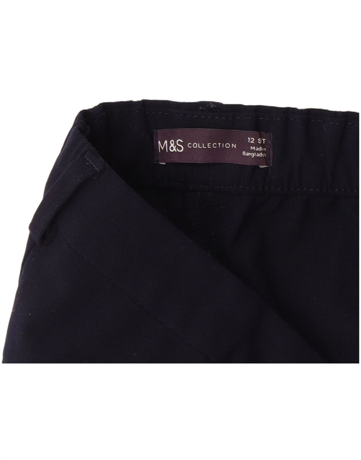 MARKS & SPENCER Ženske chino hlače UK 12 srednje W30 L28 tamnoplave