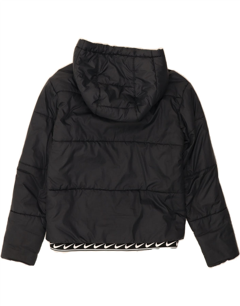 NIKE Mens Hooded Padded Jacket UK 36 Small Navy Blue Polyester Vintage Nike and Second-Hand Nike from Messina Hembry 