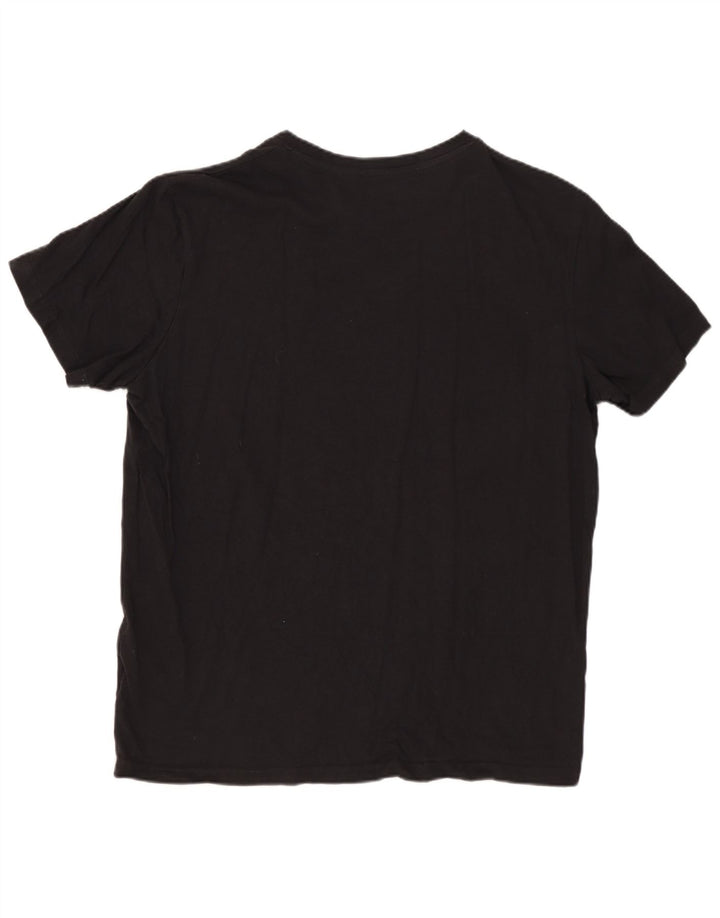 JACK & JONES Muška majica kratkih rukava srednje veličine, crni pamuk