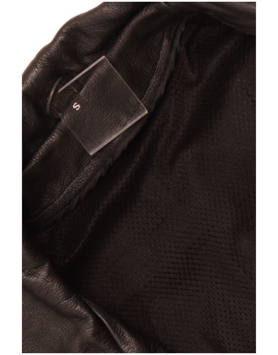 VINTAGE muška kožna biciklistička jakna UK 36 Mala crna