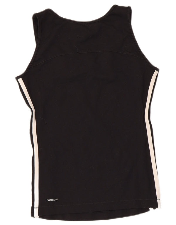 ADIDAS Womens Climalite Vest Top UK 12 Medium Black Polyamide