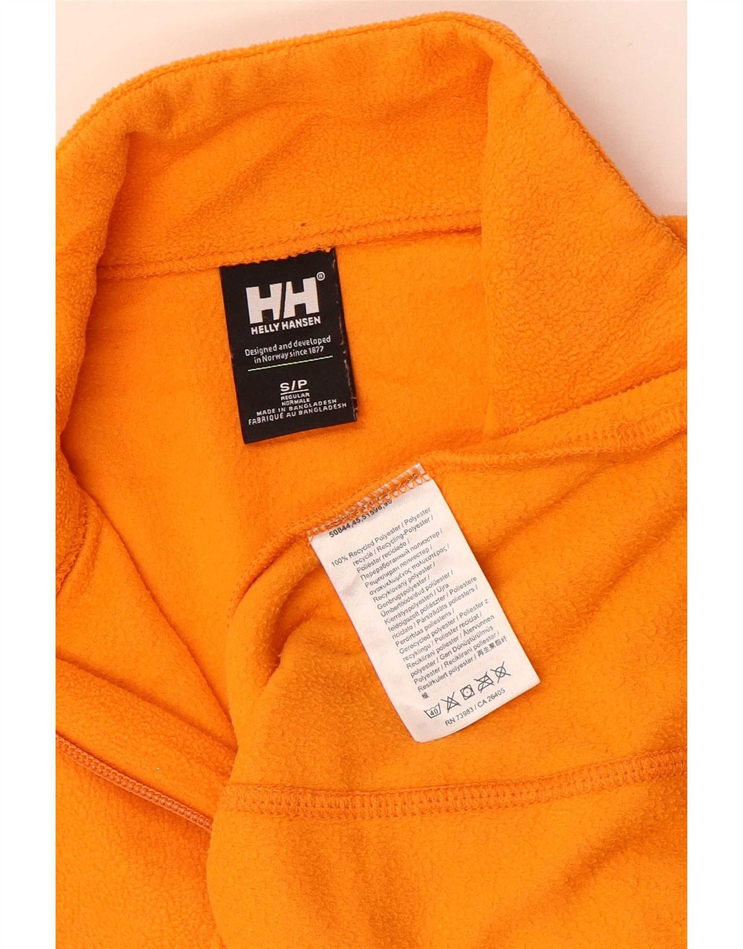 Helly Hansen muški flis džemper s patentnim izrezom Mali narančasti poliester