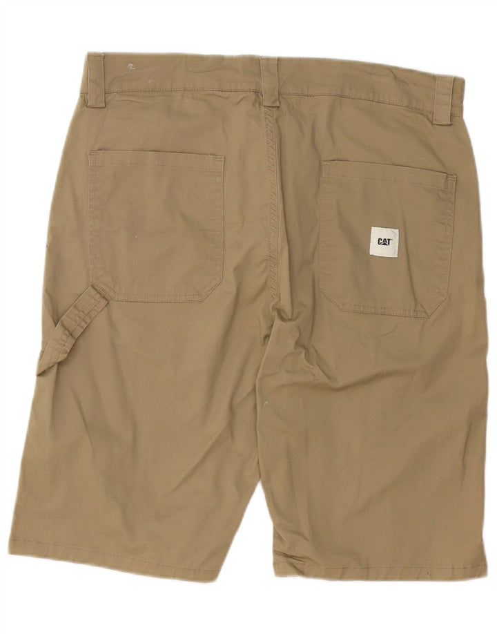 CATERPILLAR Mens Chino Shorts W34 Large Khaki Cotton
